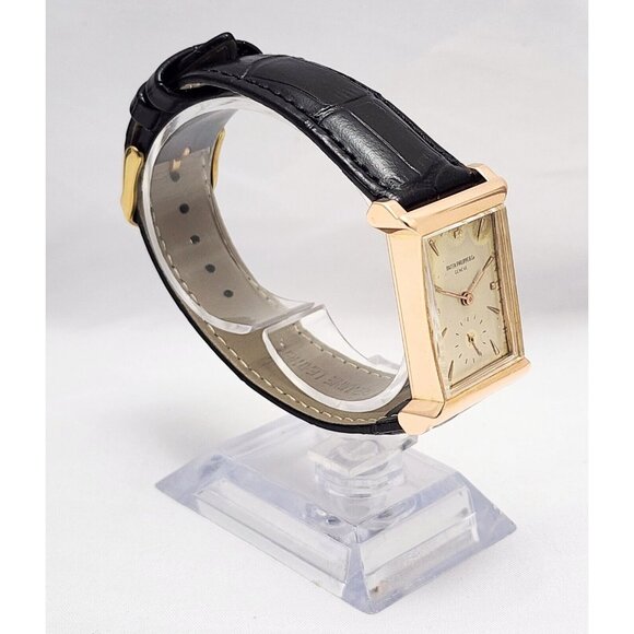 Vintage Patek Philippe 2404 Canape Art Deco Architectural 1950s 18K Rose Gold - Picture 5 of 16